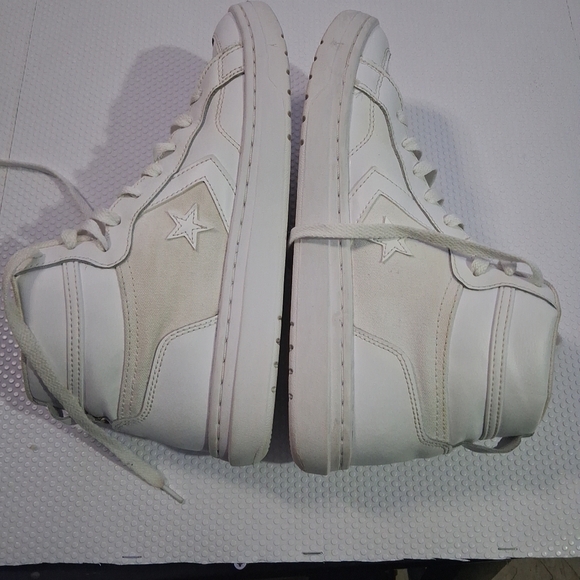 Converse White High-Top Sneakers - Picture 8 of 8